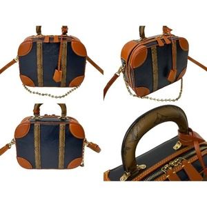 Louis Vuitton Reverse Handbag Monogram Brown PM Valisette